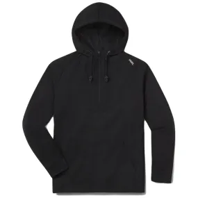 UNRL Men's Black Crossover Half-Zip Hoodie