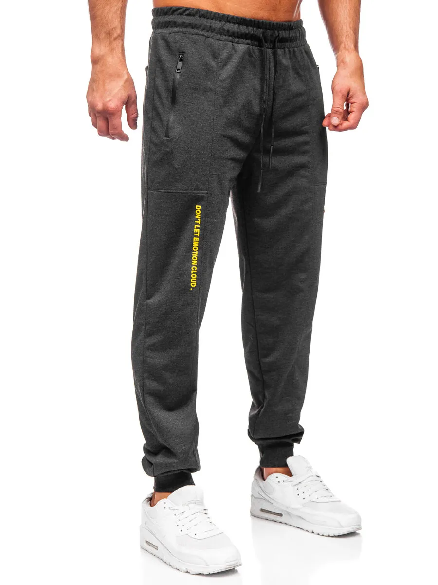 Uomo Pantaloni jogger da tuta Grafite Bolf JX6333