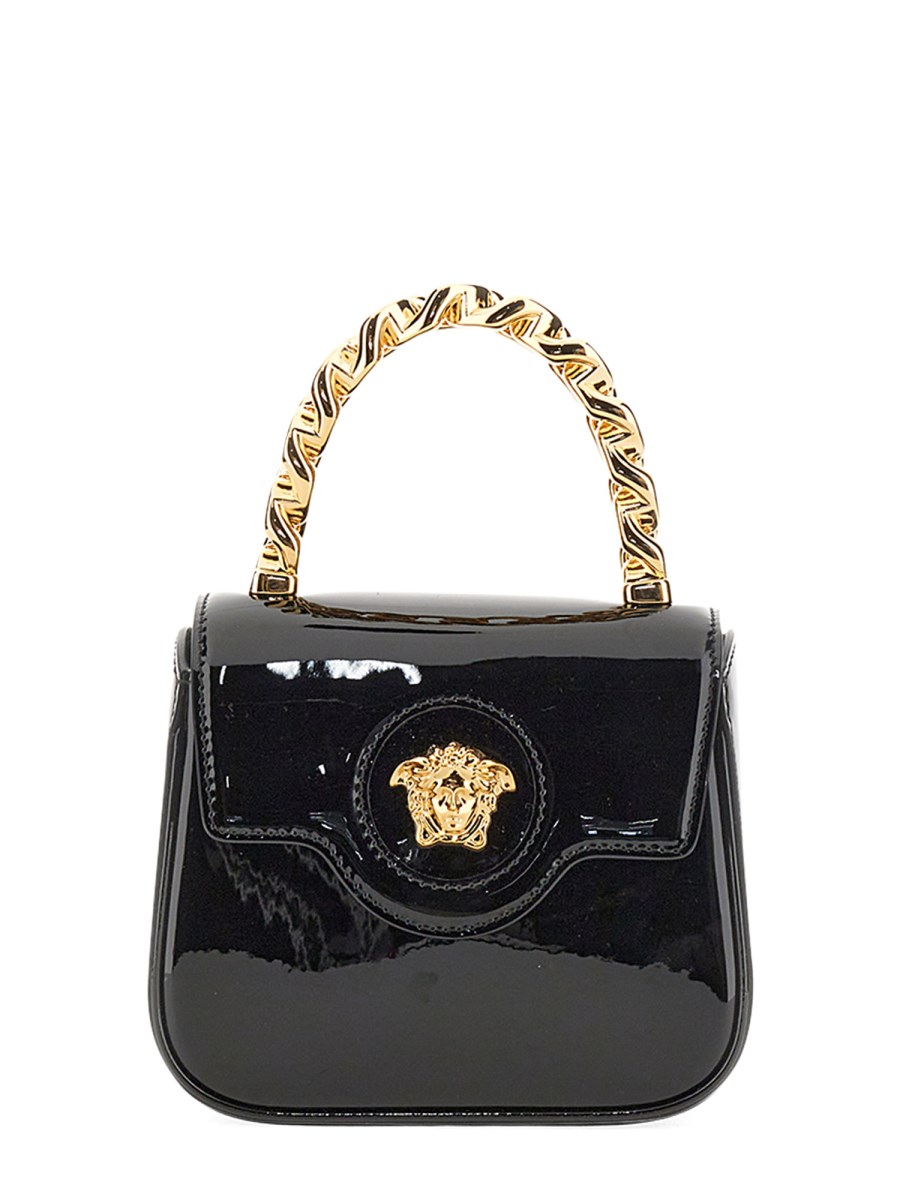 VERSACE    MINI BORSA IN VERNICE LA MEDUSA