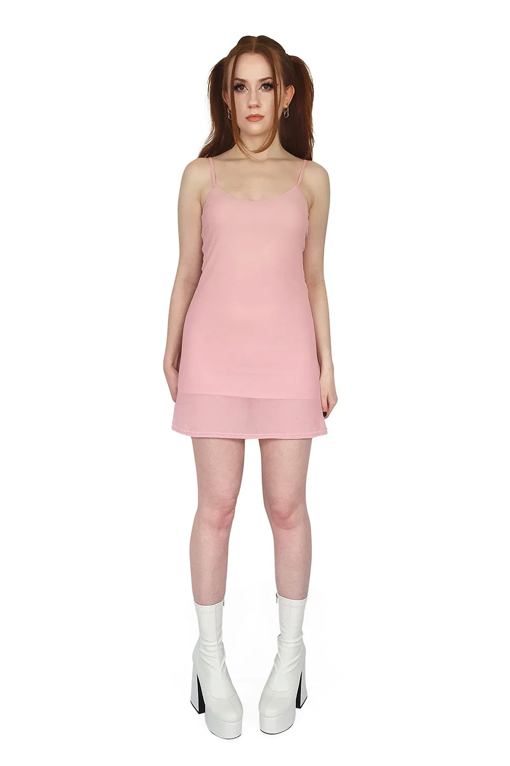 VINKA MESH MINI DRESS