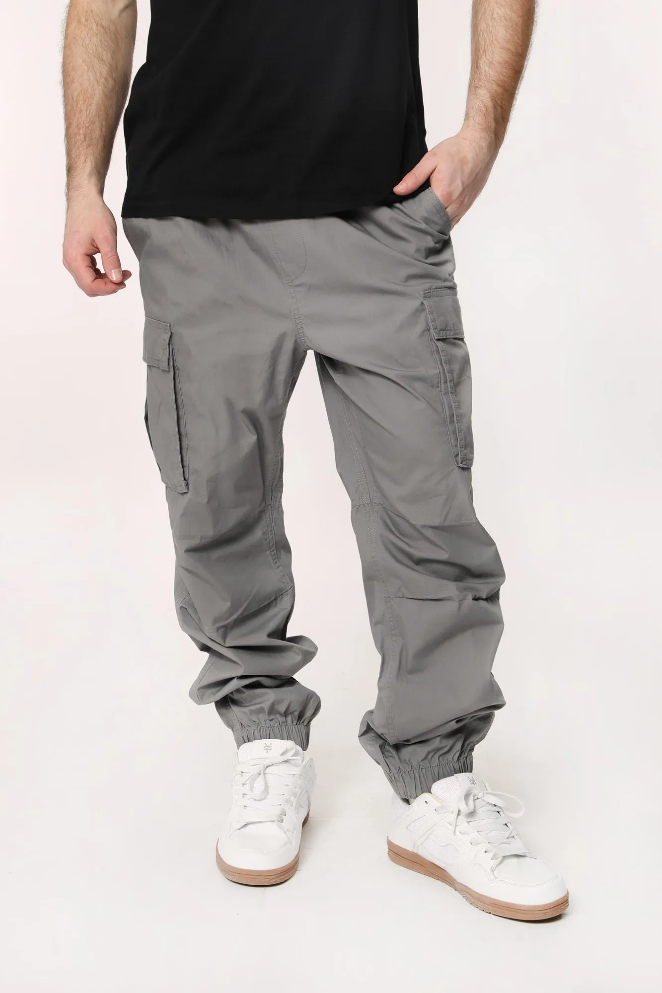 West49 Mens Poplin Cargo Jogger