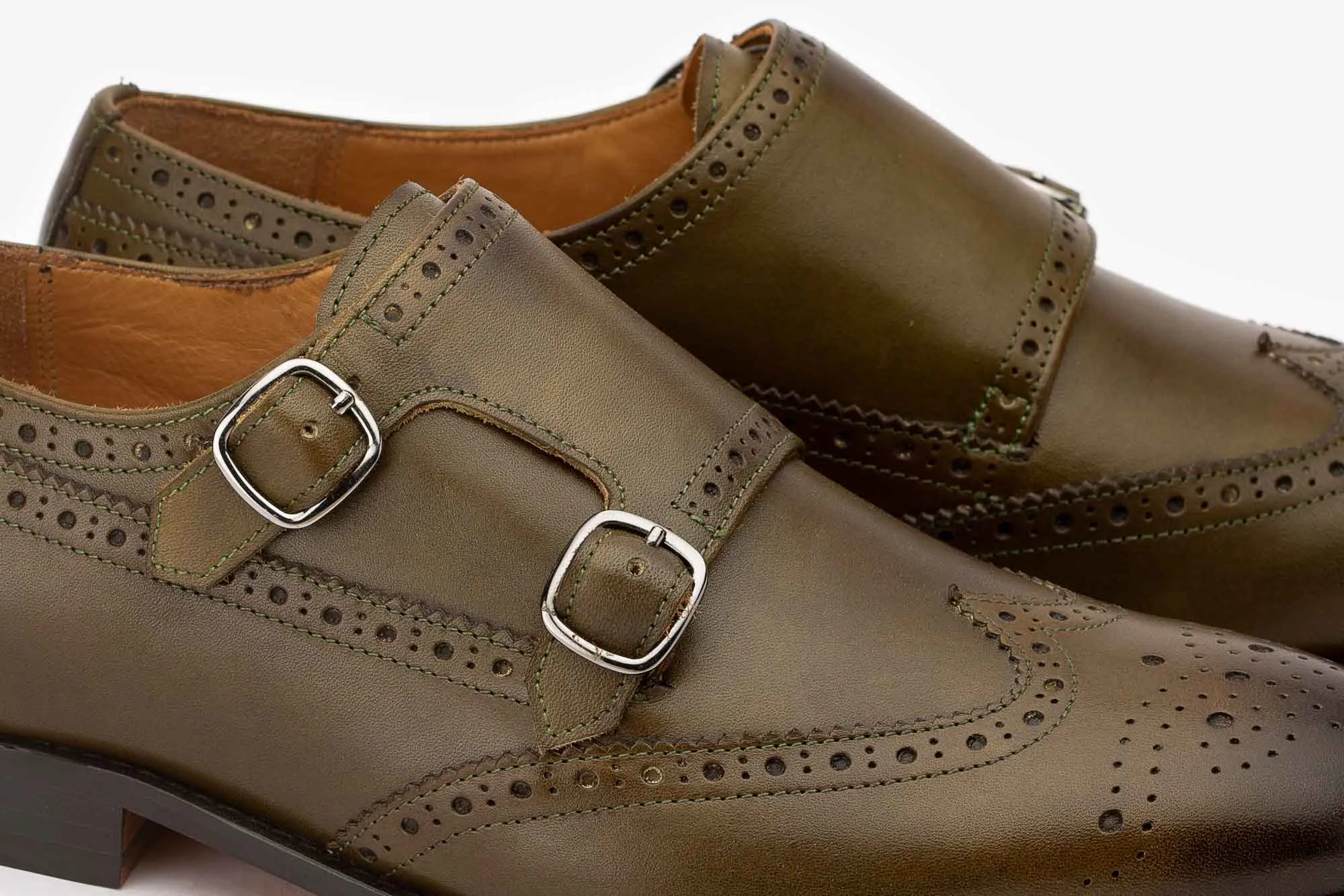 Wingcap Brogue Double Monk -O