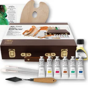 Winsor & Newton Heritage Artists Oil Paint Set Wooden Box Gift