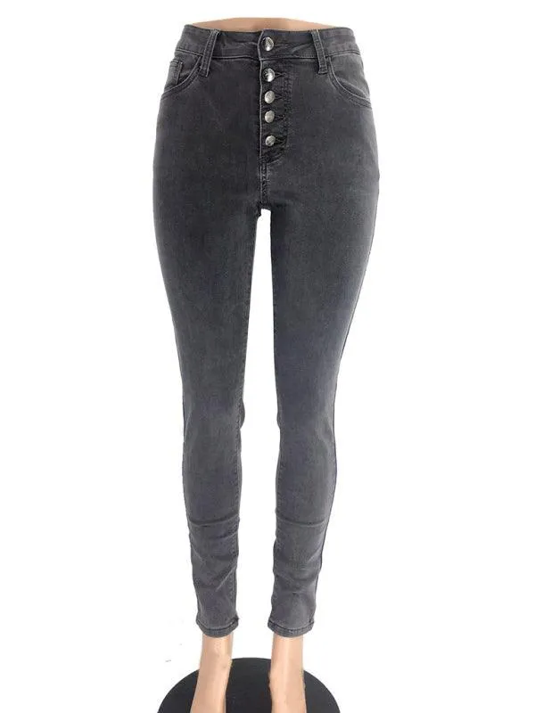 Women's High Waist Skinny Jeans