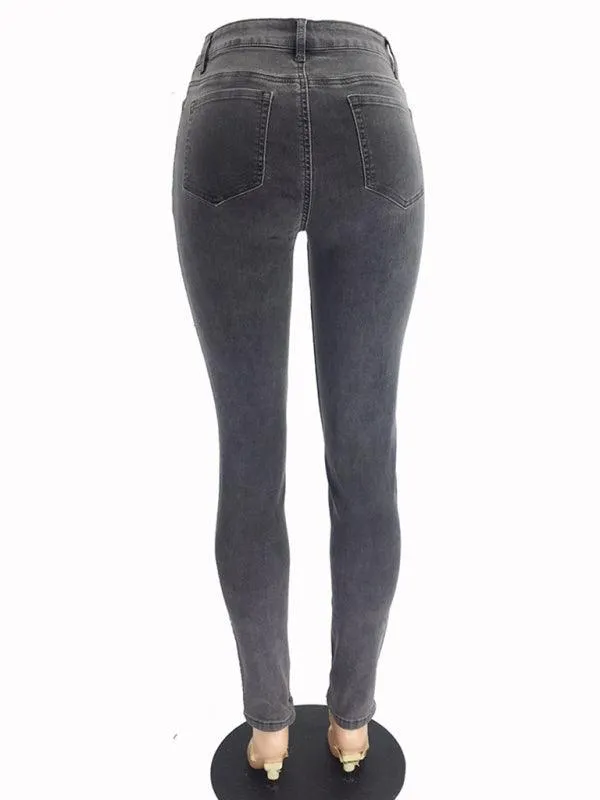 Women's High Waist Skinny Jeans