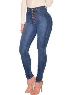 Women's High Waist Skinny Jeans