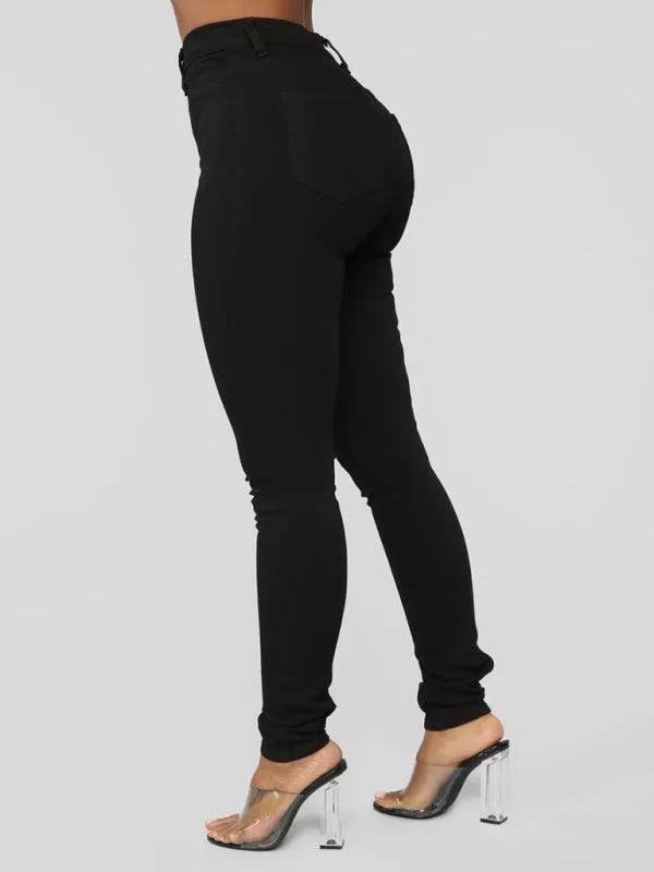 Women's High Waist Skinny Jeans