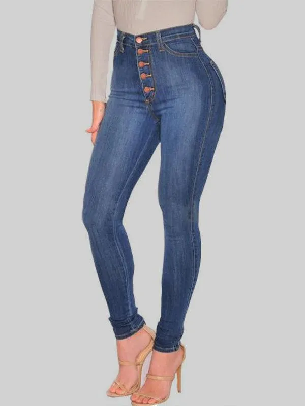 Women's High Waist Skinny Jeans