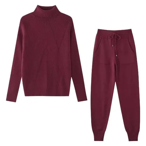 Women's knitted tracksuit