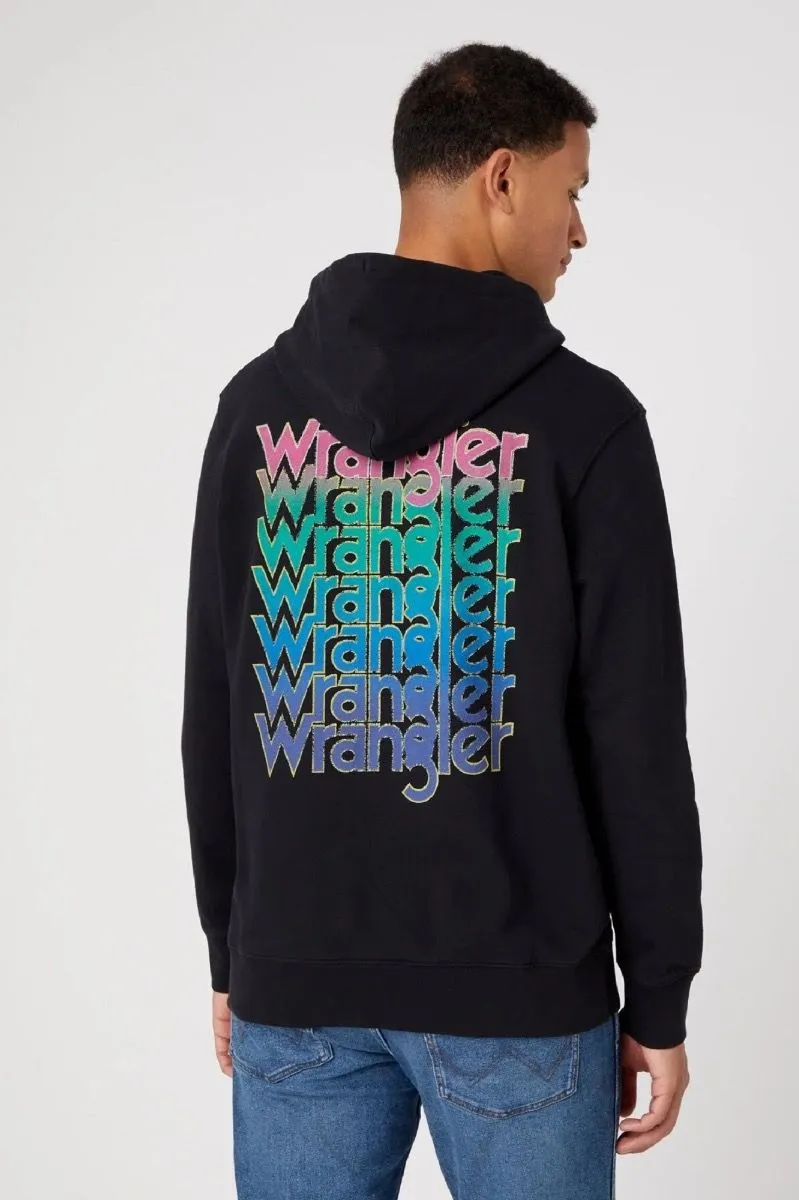 Wrangler Graphic Logo Hooded Sweatshirts Black