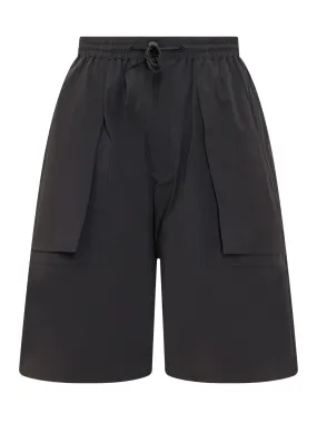 Y-3 Zip Detailed Drawstring Shorts