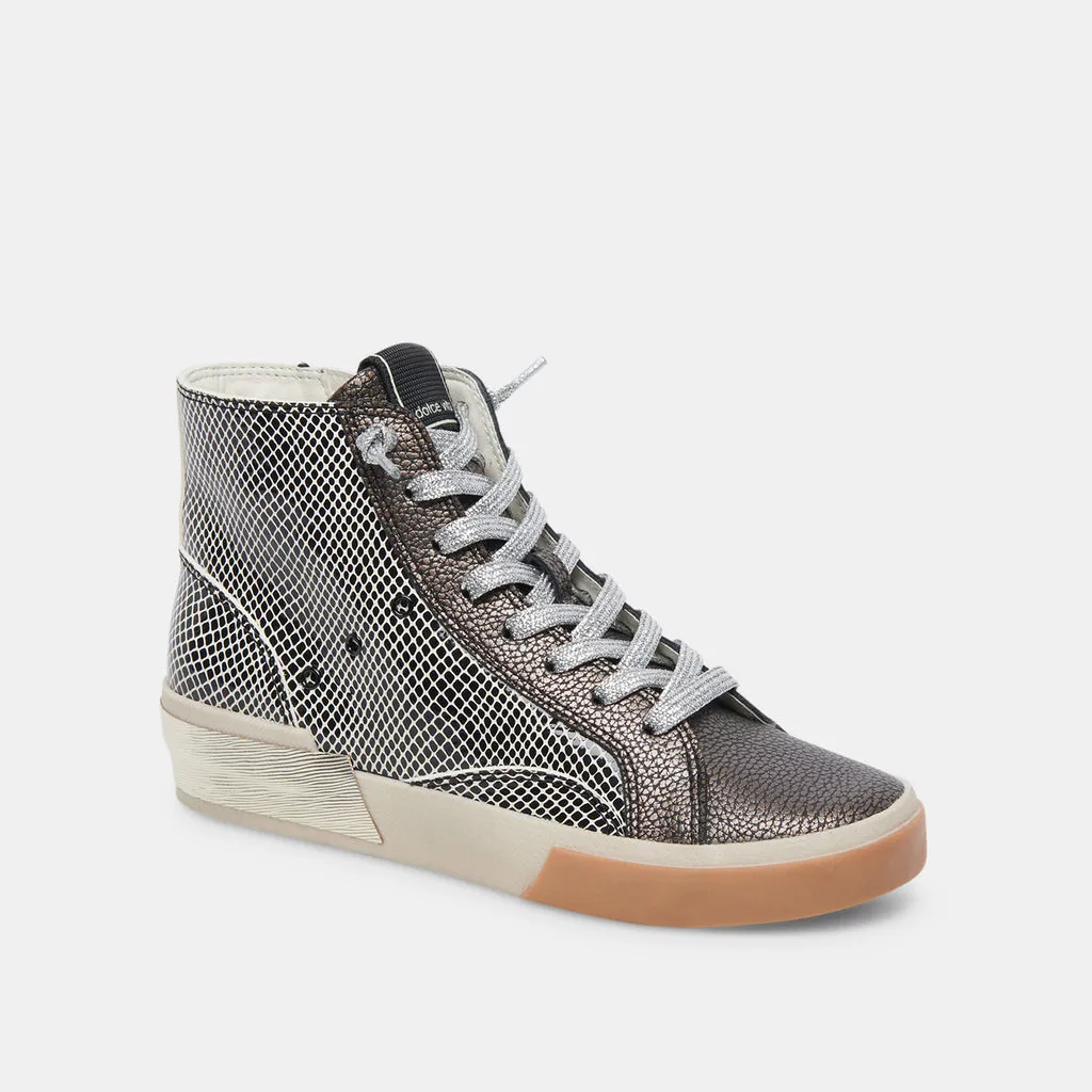 Zohara Sneakers Mercury Leather | Women's High-Top Sneakers– Dolce Vita 6908081897538