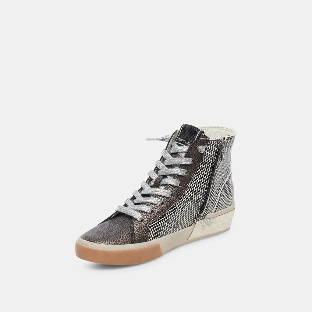 Zohara Sneakers Mercury Leather | Women's High-Top Sneakers– Dolce Vita 6908081897538